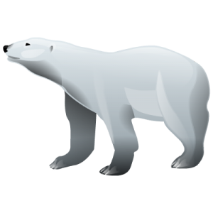 Polar white bear PNG-23522